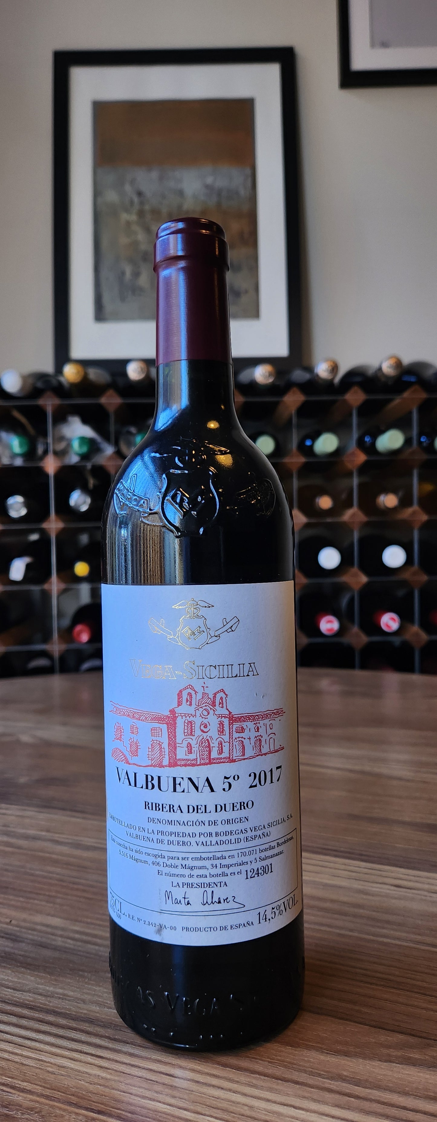 Vega Sicilia - Valbuena No.5 (2017). Ribera del Duero, Spain.